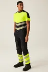 Hi-Vis X-Pro T-Shirt (Class 1) Black / Yellow