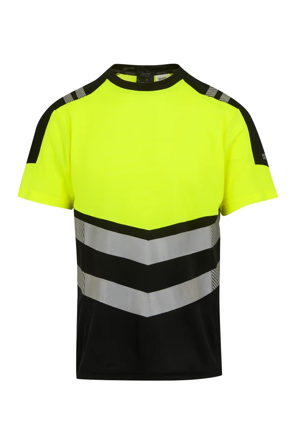 Hi-Vis X-Pro T-Shirt (Class 1) Black / Yellow