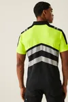 Hi-Vis X-Pro Polo (Class 1) Black / Yellow