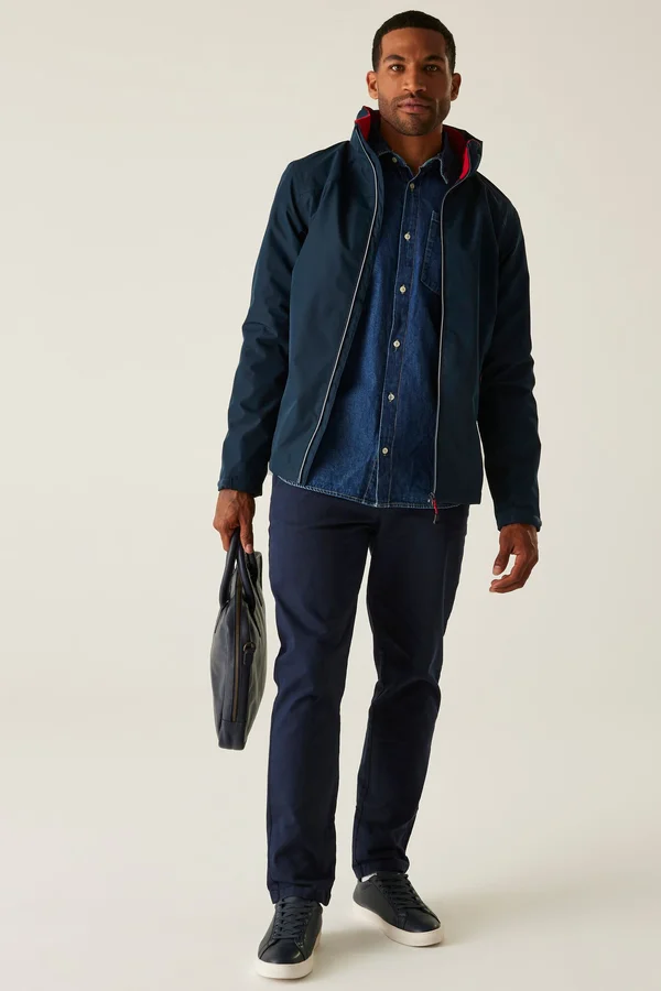 Ascender Waterproof Shell Jacket Navy / Classic Red
