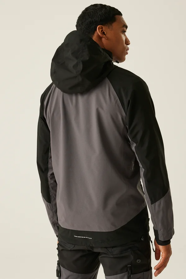 4TEX Stretch Waterproof Shell Jacket Slate Grey / Black