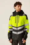 Hi-Vis X-Pro Waterproof Shell Jacket (Class 2) Black / Yellow