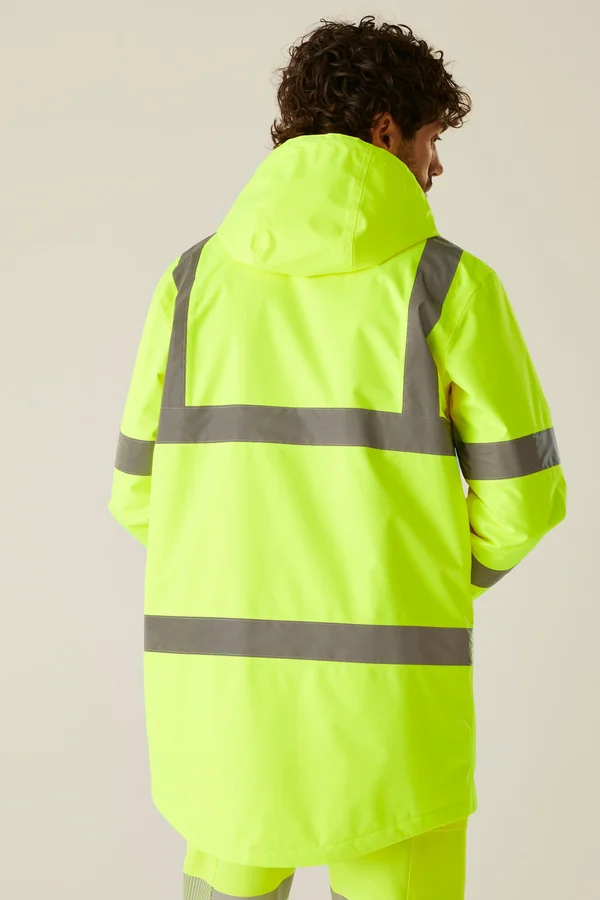 Hi-Vis Pro Contract Dover Parka Jacket Yellow