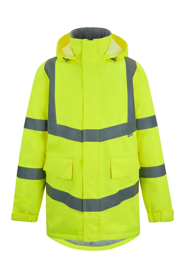 Hi-Vis Pro Contract Dover Parka Jacket Yellow