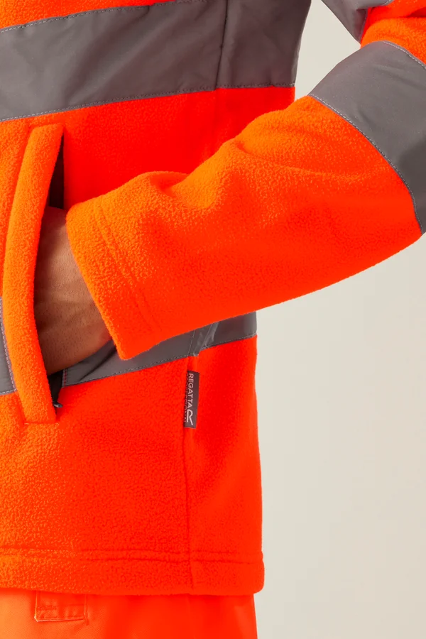 Pro Contract Hi-Vis Thor Fleece Jacket Orange