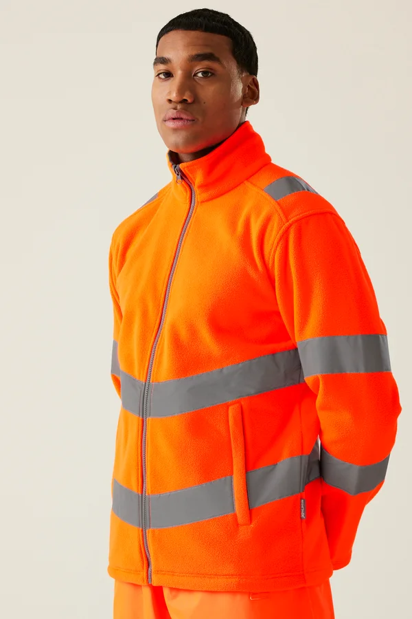 Pro Contract Hi-Vis Thor Fleece Jacket Orange