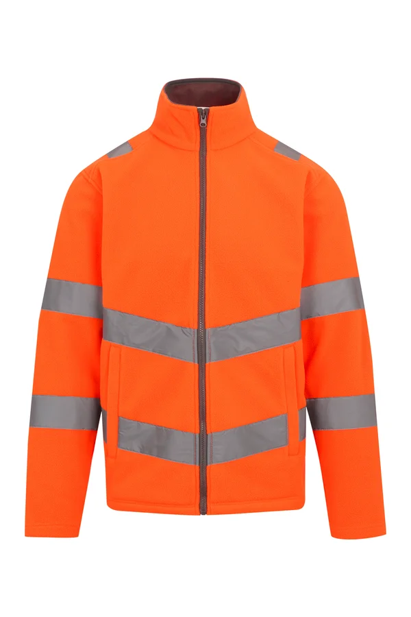 Pro Contract Hi-Vis Thor Fleece Jacket Orange