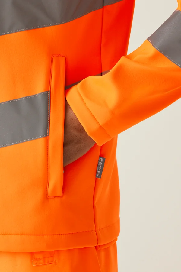 Pro Contract Hi-Vis Ablaze 2L Softshell Jacket Orange
