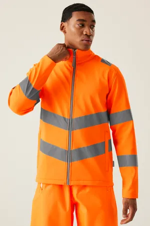 Pro Contract Hi-Vis Ablaze 2L Softshell Jacket Orange