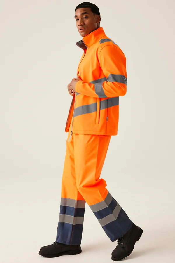 Pro Contract Hi-Vis Ablaze 2L Softshell Jacket Orange