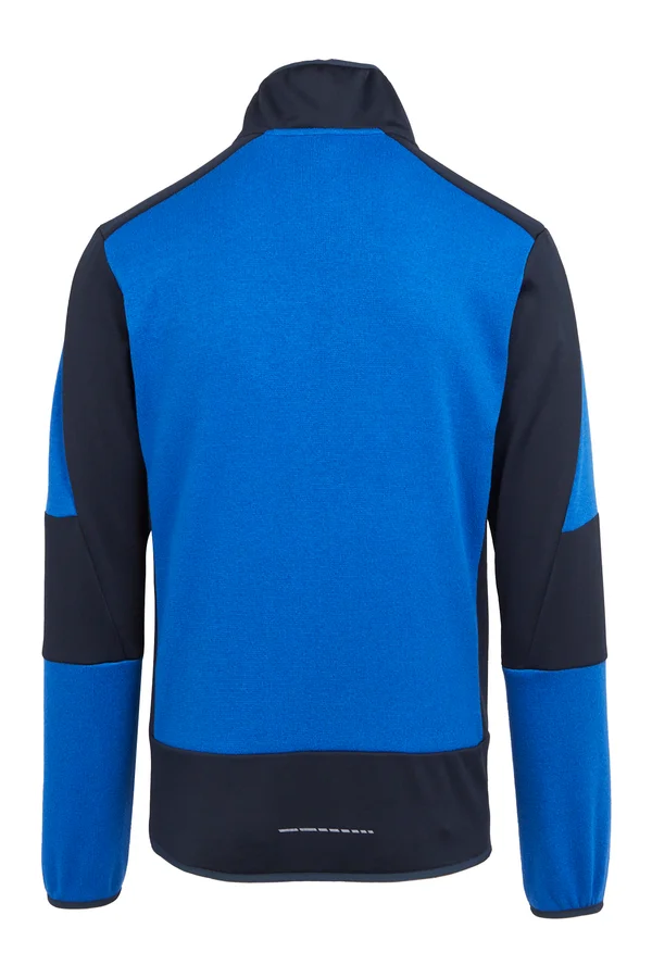E-volve Unisex Knit Effect Stretch Midlayer Jacket Strong Blue / Navy