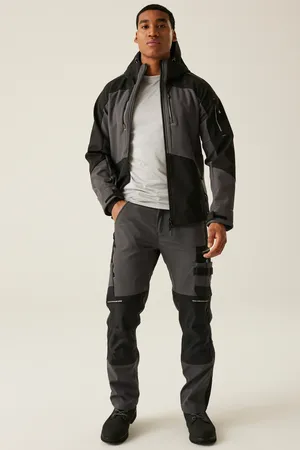 4TEX Stretch 3-Layer Softshell Jacket Slate Grey / Black