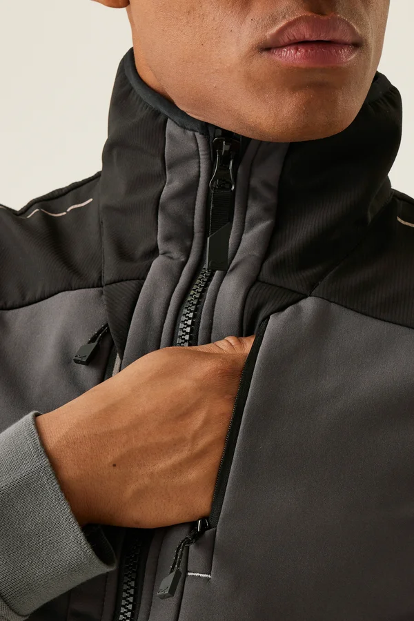 4TEX Stretch 3-Layer Softshell Bodywarmer Slate Grey / Black