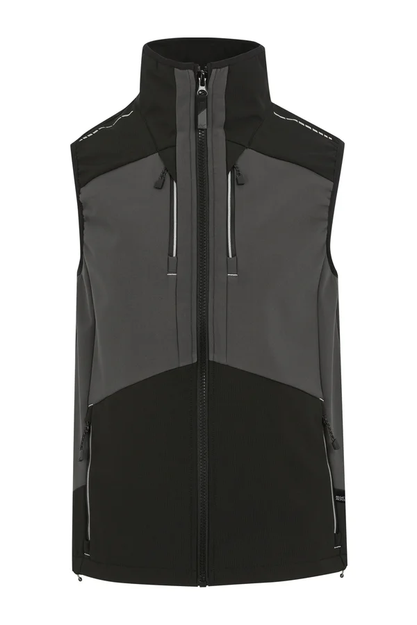 4TEX Stretch 3-Layer Softshell Bodywarmer Slate Grey / Black
