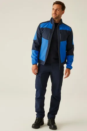 E-volve Unisex 2-Layer Softshell Jacket Strong Blue / Navy