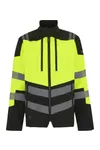 Hi-Vis X-Pro 3 Layer Softshell Jacket (Class 2) Black / Yellow