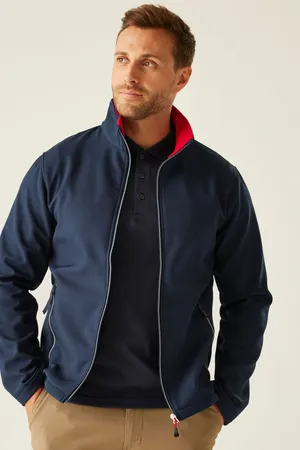 Ascender 2-Layer Softshell Jacket Navy / Classic Red