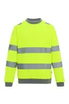 Hi-Vis Pro Contract Crew Neck Sweatshirt Yellow