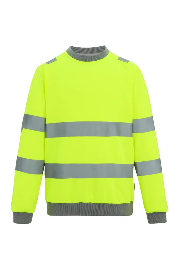 Hi-Vis Pro Contract Crew Neck Sweatshirt Yellow