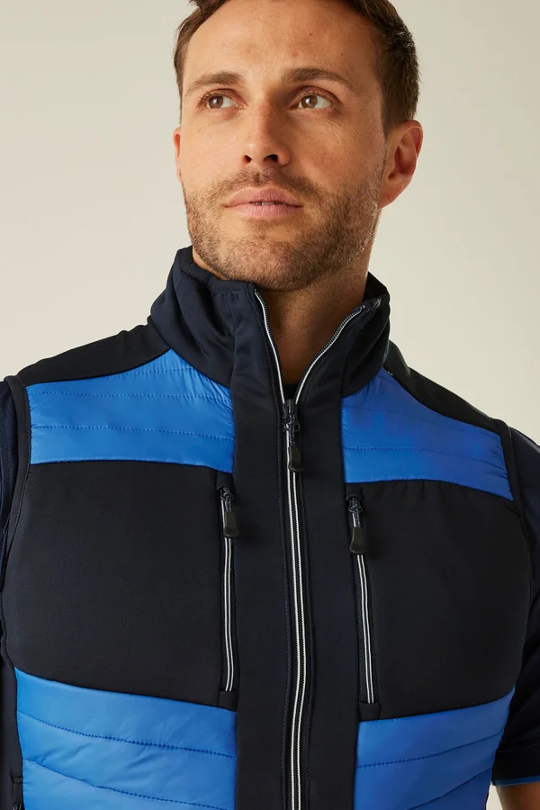 E-volve Unisex Thermal Hybrid Bodywarmer Strong Blue / Navy