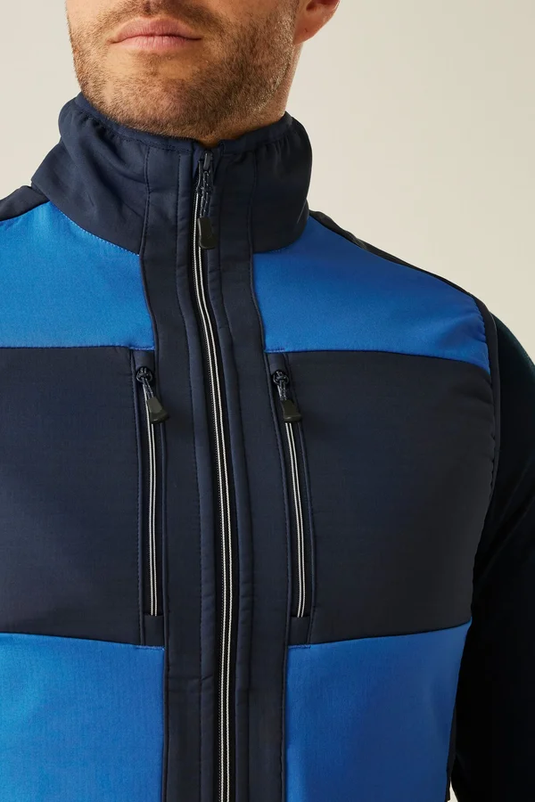 E-volve Unisex 2-Layer Softshell Bodywarmer Strong Blue / Navy