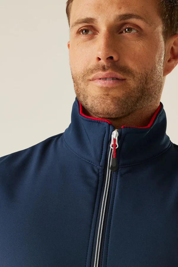 Ascender 2-Layer Softshell Bodywarmer Navy / Classic Red