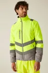 Hi-Vis 2-Tone Thermal Baffle Jacket Yellow