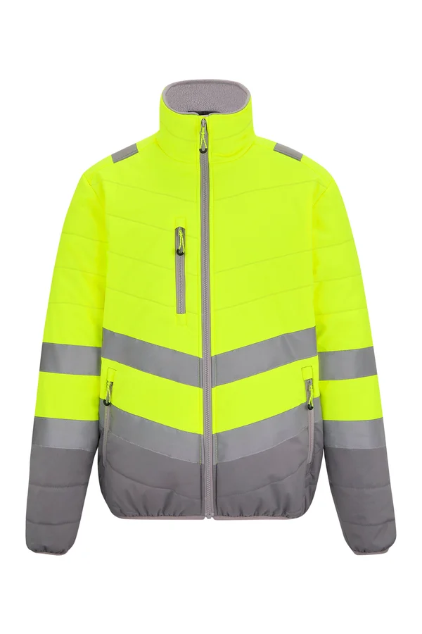Hi-Vis 2-Tone Thermal Baffle Jacket Yellow