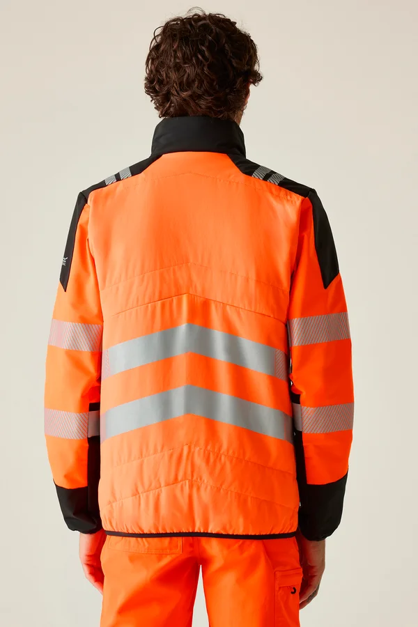 Hi-Vis X-Pro Hybrid Jacket- Class 2 Black / Orange