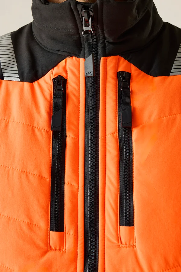 Hi-Vis X-Pro Hybrid Jacket- Class 2 Black / Orange