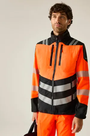 Hi-Vis X-Pro Hybrid Jacket- Class 2 Black / Orange