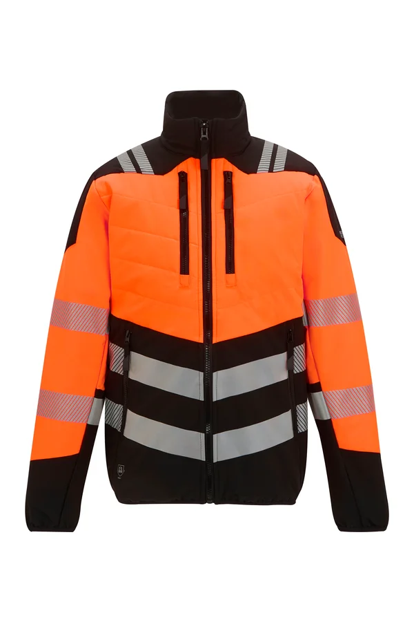 Hi-Vis X-Pro Hybrid Jacket- Class 2 Black / Orange