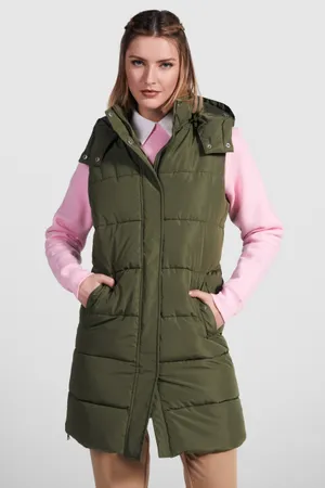 Reine Padded Vest 3/4 Army Green 15