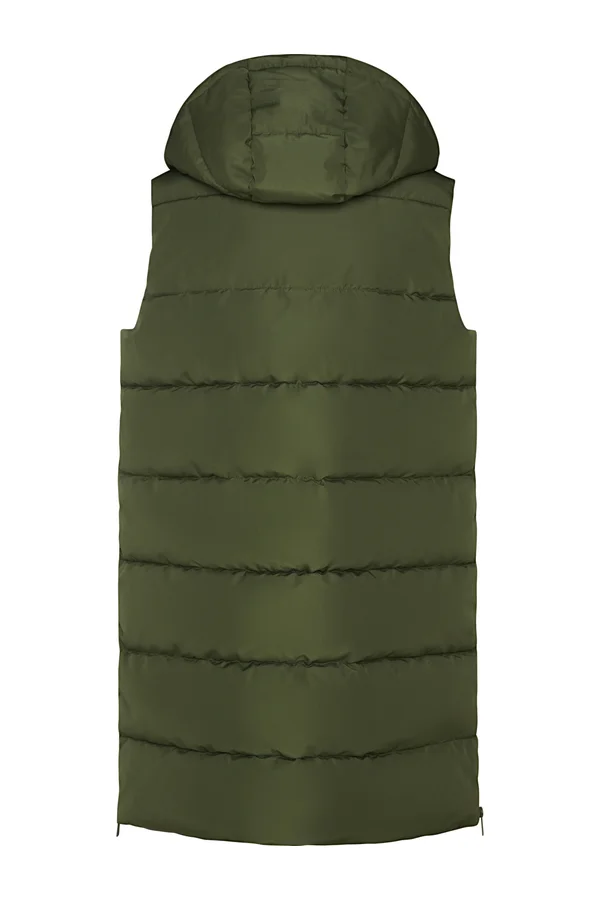 Reine Padded Vest 3/4 Army Green 15