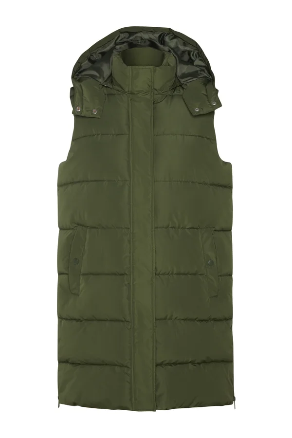 Reine Padded Vest 3/4 Army Green 15