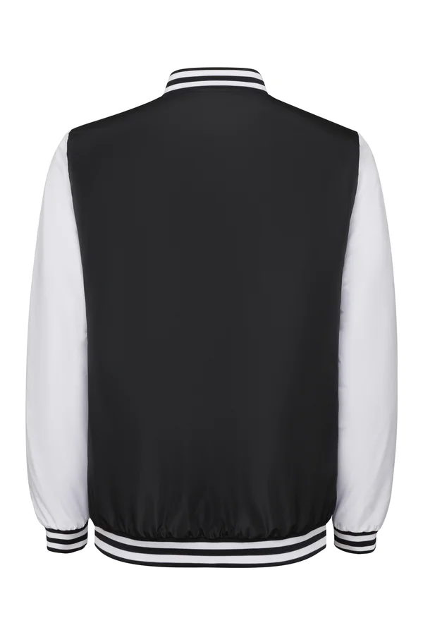 California Varsity Jacket Black 02 / White 01