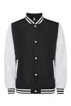 California Varsity Jacket Black 02 / White 01
