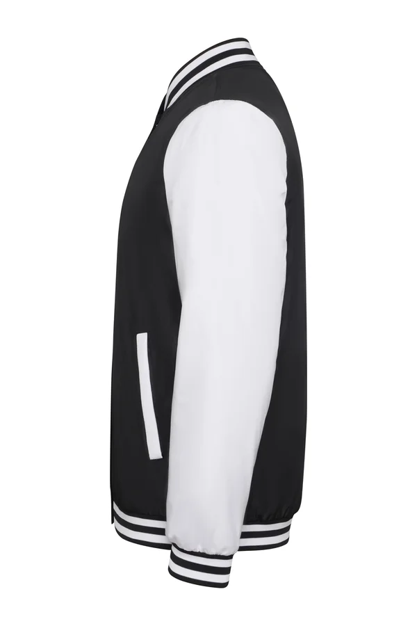 California Varsity Jacket Black 02 / White 01