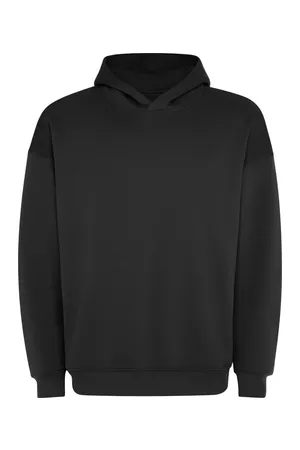 Otto Unisex Oversize Hooded Sweatshirt Black 02