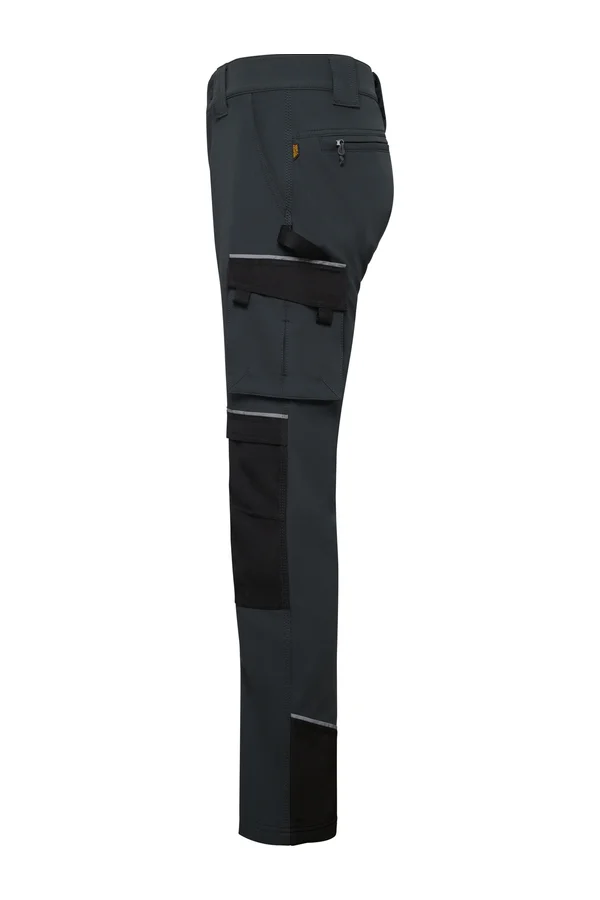 Multi-pocket Stretch Work Trousers Wall Dark Lead 46
