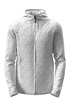 Lux Hooded Knitfleece Jacket Heather Light Grey