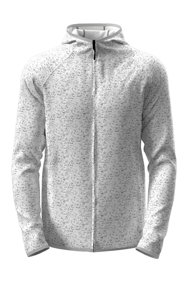 Lux Hooded Knitfleece Jacket Heather Light Grey
