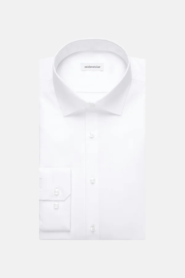Men´s Shirt Shaped Fit Extra Longsleeve White