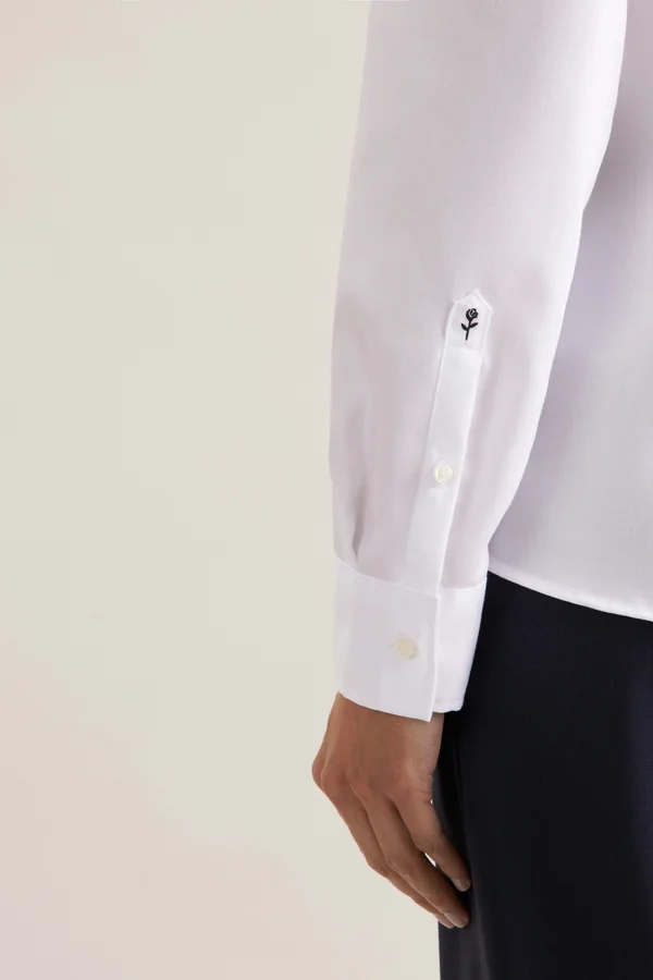 Women´s Blouse Regular Fit Fine Twill Longsleeve White