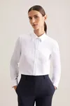 Women´s Blouse Regular Fit Fine Twill Longsleeve White