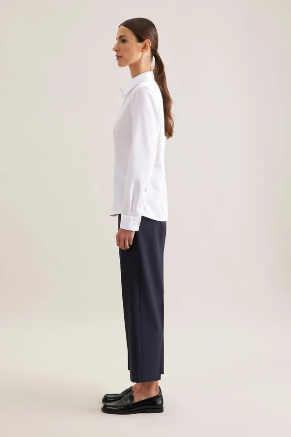 Women´s Blouse Regular Fit Fine Twill Longsleeve White