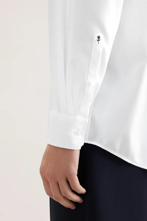 Men´s Shirt Regular Fit Fine Twill Longsleeve White