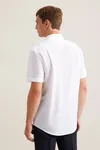 Men´s Pilot Shirt Regular Shortsleeve White