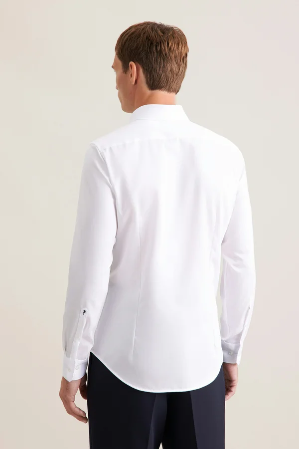 Men´s Shirt Slim Fit Fine Twill Longsleeve White