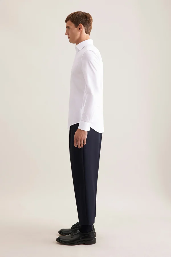 Men´s Shirt Slim Fit Fine Twill Longsleeve White